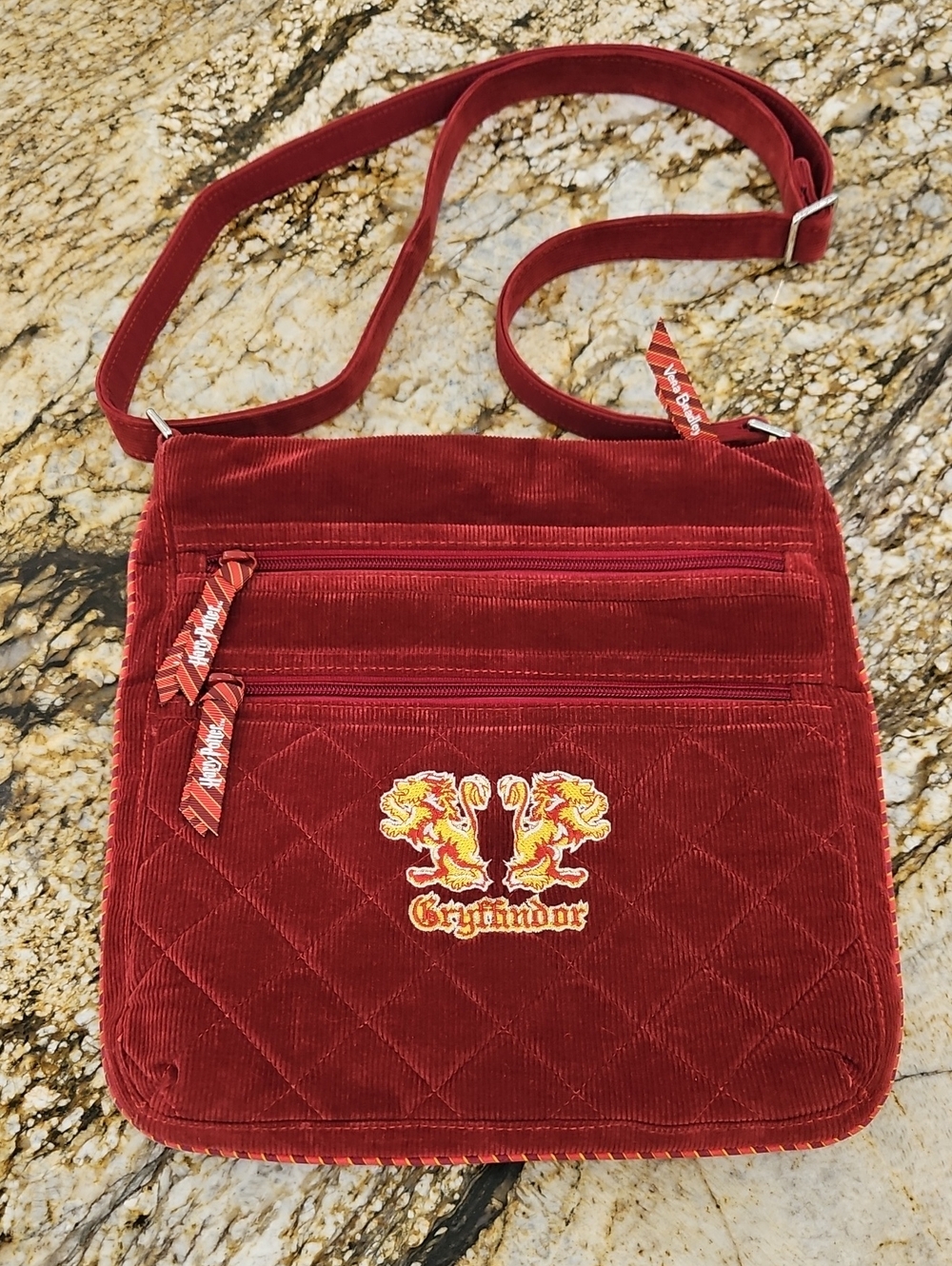 Vera Bradley Harry Potter Gryffindof Crossbody Bag - Velvet Quilted